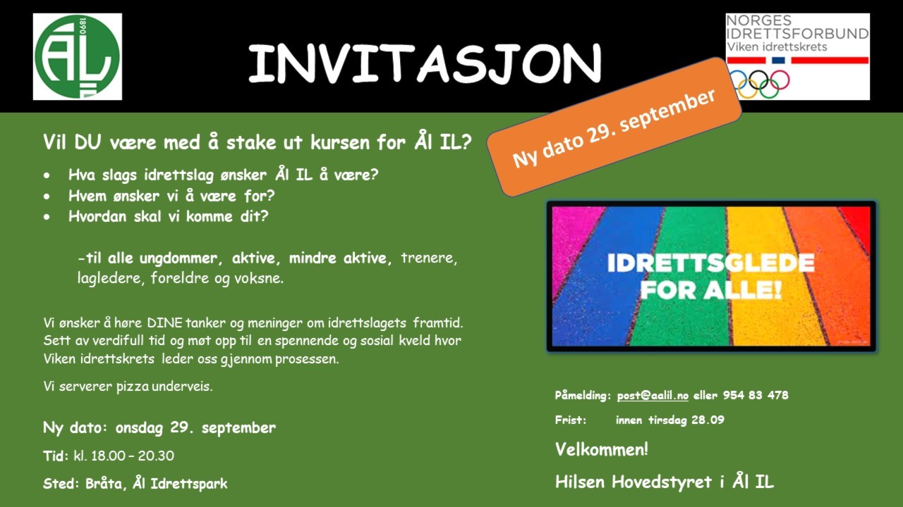 ÅL IL Klubbutvikling utsettes!